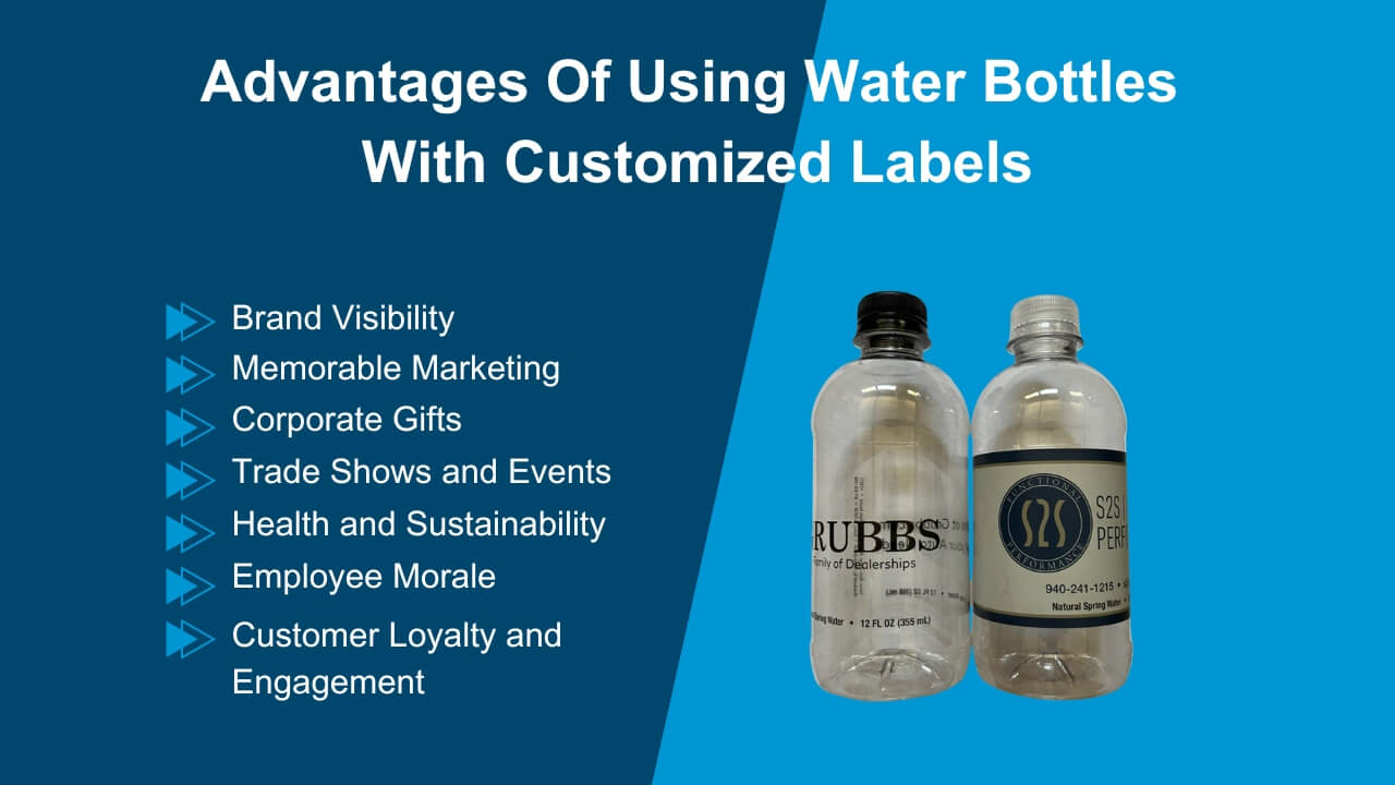 advantages of using water bottles with customized labels